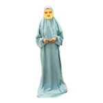 Women's Belladona Islamic Prayer Casual Dress Maxi Dress - Light Green Print, Free Size - Image 2