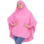 Women's Prayer Hijab, Pink, Long Overhead Style, Islamic Modest Wear - Image 2