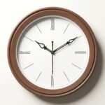 Wood Frame Round Wall Clock for Home & Office | White Dial Analog Wall Clock | Classic Decorative Wall Clock for Living Room, Bedroom & Hime Decor (Redwood Roman) - Image 2