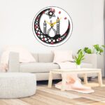 Wooden Islamic Designer Wall Clock, Two Layer of Board Look 3D for Living Room, Bed Room etc. Design-3-010 - Image 2