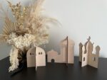 Wooden Ramadan Decoration Item for Home | Mini Masjid MDF Cutout Set for Craft | Eid Table Decor Islamic Home Decoration | 17x13cm and 14c x 10 CM - Image 2