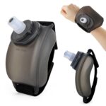 Wrist Sports Water Bottle with Adjustable Hand Strap 7 oz/200 ml Soft Silicone BPA-Free for Hydration Morning Jogging Running Climbing Hands-Free Exercise - Image 2