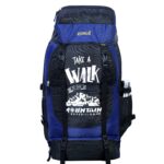 ZERUS Unisex Travel Backpack for Hiking Trekking Bag Camping Rucksack Waterproof Travelling Bag With Shoe Compartment (Black & Blue) - Image 2