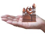 anciently Mecca Madina Car Dashboard | Muslim Car Dashboard Accessories, Metal, 1 Piece (Copper Colour) - Image 2