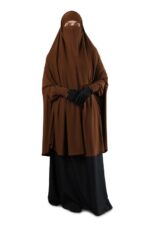 ready to wear instant Hijab with Nosepcs and Sleeves, Knee Length, Light-Weight, SoftFinished Original Imported Fabric for prayer, Hajj, Umrah and outdoor - Image 2