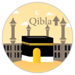 woopme ® Muslim Islamic Arabic Qibla Compass Arrow Direction Praying Sticker Wall Floor Prayer Room Home House Vinyl Printed Stickers L x H 20 x 20 Cms - Image 2