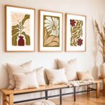 kotart Boho Art Home Decoration Painting | Paintings With Frame For Living Room Bed Room Hotel Wall Decor Digital Reprint Set of 3 (19X25 inch) - Image 3