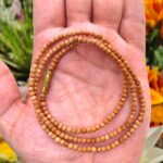 Apnisanskriti Chandan Kanthi Mala (Brown Sandalwood Rosary) for Men & Women (Zero Bead Size, 108+1 Beads, Lab Certified) Natural Beads - Pack of 1 - Image 4