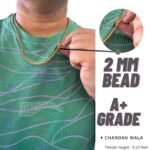 Apnisanskriti Chandan Kanthi Mala (Brown Sandalwood Rosary) for Men & Women (Zero Bead Size, 108+1 Beads, Lab Certified) Natural Beads - Pack of 1 - Image 5