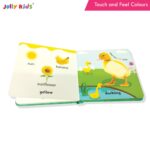 Jolly Kids Touch and Feel Colour Learning Padded Board Book for Babies & Toddlers 0-24 Months | Sensory Development & Early Learning Activity Book | ... Sensory Development Book for Infants) - Image 4