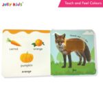 Jolly Kids Touch and Feel Colour Learning Padded Board Book for Babies & Toddlers 0-24 Months | Sensory Development & Early Learning Activity Book | ... Sensory Development Book for Infants) - Image 6