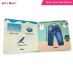 Jolly Kids Touch and Feel Colour Learning Padded Board Book for Babies & Toddlers 0-24 Months | Sensory Development & Early Learning Activity Book | ... Sensory Development Book for Infants) - Image 8