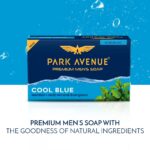 Park Avenue Premium Men's Soap, Cool Blue with Menthol & Multi-Mineral Energizers, Citrus, 125 g, Pack of 4 - Image 5