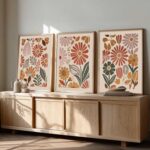 kotart Boho Painting Wall Art Home Decoration Paintings With Frame For Living Room Bed Room Hotel Wall Decor Digital Reprint Set of 3 (19X25 inch) - Image 4