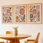 kotart Boho Painting Wall Art Home Decoration Paintings With Frame For Living Room Bed Room Hotel Wall Decor Digital Reprint Set of 3 (19X25 inch) - Image 6