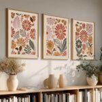 kotart Boho Painting Wall Art Home Decoration Paintings With Frame For Living Room Bed Room Hotel Wall Decor Digital Reprint Set of 3 (19X25 inch) - Image 7