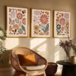 kotart Boho Painting Wall Art Home Decoration Paintings With Frame For Living Room Bed Room Hotel Wall Decor Digital Reprint Set of 3 (19X25 inch) - Image 9