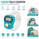Digital Finger 5-Digit Tally Clicker Counter Counter – LCD Display, Adjustable Strap, Portable Hand Click Counter for Prayer, Exercise and Various Counting Purpose(5Qty, Multicolor,Plastic) - Image 3