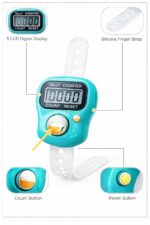 Digital Finger 5-Digit Tally Clicker Counter Counter – LCD Display, Adjustable Strap, Portable Hand Click Counter for Prayer, Exercise and Various Counting Purpose(5Qty, Multicolor,Plastic) - Image 4