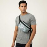 COUNSELOR Waist Pack for Men & Women with Adjustable Strap, Zipper Pocket, Polyester Crossbody Bag, 1.44L Compact Lightweight Bag for Travel, Outdoor Activities, Everyday Essentials Zuro (Grey) - Image 6