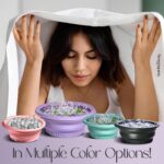 Ice Face Bowl, Purple | Foldable, Reusable, Cold Therapy, Portable, For Skin Care - Image 3