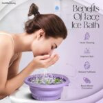 Ice Face Bowl, Purple | Foldable, Reusable, Cold Therapy, Portable, For Skin Care - Image 4