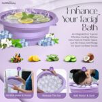 Ice Face Bowl, Purple | Foldable, Reusable, Cold Therapy, Portable, For Skin Care - Image 5