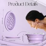 Ice Face Bowl, Purple | Foldable, Reusable, Cold Therapy, Portable, For Skin Care - Image 7