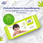 Little Angel Gentle Soft Cleansing Baby Wipes 432 Count with Aloevera & Vitamin E, Combo pack of 6, 72 count/Pack - Image 3