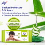 Little Angel Gentle Soft Cleansing Baby Wipes 432 Count with Aloevera & Vitamin E, Combo pack of 6, 72 count/Pack - Image 5