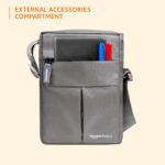 amazon basics Sling Bag/Crossbody Bag with Adjustable Strap for Daily and Travel Use, Durable, Water-Resistant, Travel-Friendly (Unisex, Silver) - Image 8