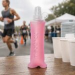 TPU Collapsible Water Bottle Translucent Nozzle Soft Hydration Portable Compress Looped Cap Tether, White, 500Ml | Fitness Equipment & Gear Running Yoga Sporting - Image 6