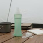 TPU Collapsible Water Bottle Translucent Nozzle Soft Hydration Portable Compress Looped Cap Tether, White, 500Ml | Fitness Equipment & Gear Running Yoga Sporting - Image 7