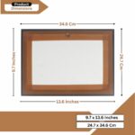 Islamic Wall Art | Allah Muhammad Name | Arabic Calligraphy | Wooden Frame | Premium Home Secor & Gift Item for Newly Married Muslim Couple - Image 3