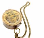 Alpha Kart Pocket Compass (2 inch), Camping Travelling Equipment, Boat Compass, Engraved Brass Compass with Wooden Box - Image 3
