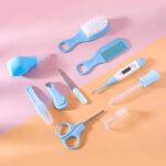 10-in-1 Baby Healthcare & Grooming Kit for Newborns, Infant Care Set with Brush, Comb, Nail Trimmer & Safety Scissors (Multicolour) - Image 3