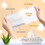 BODYCARE Unscented 99% Pure Water Baby Wipes with Lid |Natural Plant made cloth - Super thick Wet Wipes I 72 pcs/pack - (Pack of 2) - Image 4