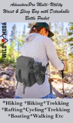 WILD MODA AdventurePro Multi-Utility Waist & Sling Bag with Detachable Bottle Pocket - Perfect for Outdoor Adventures, Hiking, Cycling, Riding, Jogging and Backpacking - Image 5