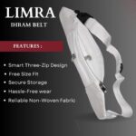 LIMRA Adjustable Free-Size Ihram Belt - Comfortable & Hassle-Free Pilgrimage Essential | Adjustable with Three-Zip Design - Image 4