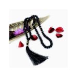 Tasbih Islamic Salat Prayer Tasbeeh Crystal 100 Beads (Black) For Unisex Adult - Image 4