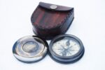 Alpha Kart Poyam Compass Pocket 2.5 inch, Camping Travelling Equipment, Boat Compass, Engraved Brass Compass with Wooden Box - Image 5