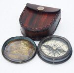 Alpha Kart Poyam Compass Pocket 2.5 inch, Camping Travelling Equipment, Boat Compass, Engraved Brass Compass with Wooden Box - Image 6