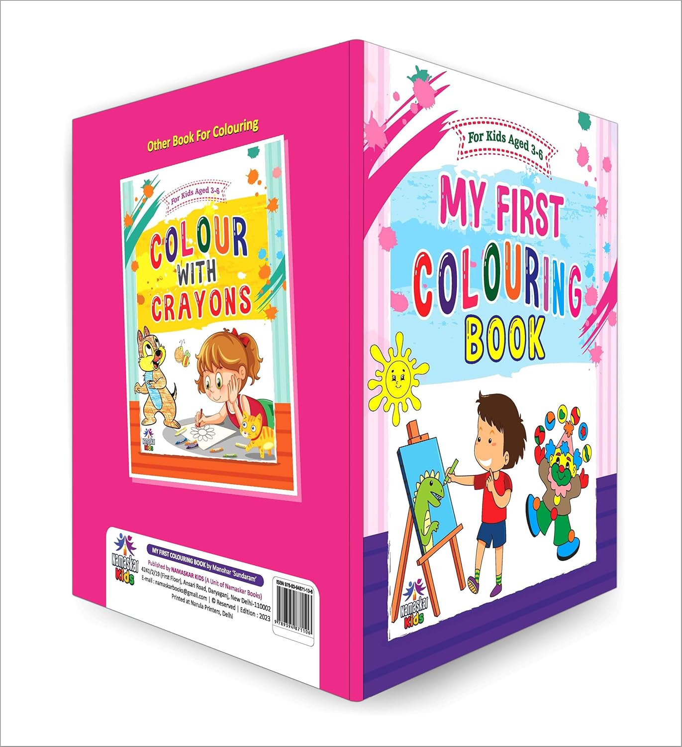 My First Colouring Book For Kids - Perfect Gift to Children for Painting, Drawing and Coloring Activity, Animal, Flowers, Transport, Alphabet For 3-6 Year Old - Image 4