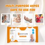 BODYCARE Unscented 99% Pure Water Baby Wipes with Lid |Natural Plant made cloth - Super thick Wet Wipes I 72 pcs/pack - (Pack of 4) - Image 6