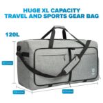 Travel Duffle Bag for Men, Large Foldable Duffel Bags for Traveling with Shoes & Wet Compartment Waterproof Weekender Gym Bag for Men Women(Pack of 1) - Image 3
