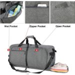 Travel Duffle Bag for Men, Large Foldable Duffel Bags for Traveling with Shoes & Wet Compartment Waterproof Weekender Gym Bag for Men Women(Pack of 1) - Image 4