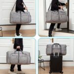 Travel Duffle Bag for Men, Large Foldable Duffel Bags for Traveling with Shoes & Wet Compartment Waterproof Weekender Gym Bag for Men Women(Pack of 1) - Image 7