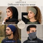 ABEEHA® Women Under Scarf Hijab Cap 4 Pcs, 24x28cm, Cotton Tube Caps for Girls Hijabs, Multicolour - Image 7
