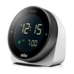 Braun Digital Alarm Clock with Snooze, Negative LCD Display, Rotating Bezel for Quick time Setting, Crescendo Beep Alarm in White, Model BC24W. - Image 10