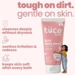 Tuco® Kids Body Wash/Shower Gel | Infused with Sandalwood Oil, Tulsi and Saffron | Gently Cleanse, Soothe, and Nourish | Ages 2-5, 5-10, 10-15 | SLS/SLES and Paraben Free | 50 ml - Image 3